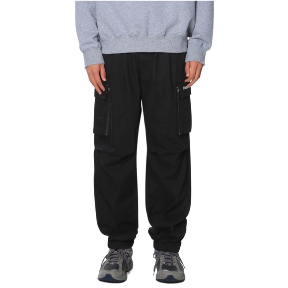 Men's Black Cargo Pants - Picture 1 of 8
